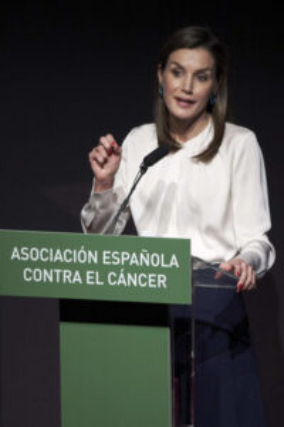 Queen+Letizia+Spain+Attends+Forum+Against+9Yhqwbu3WSAl