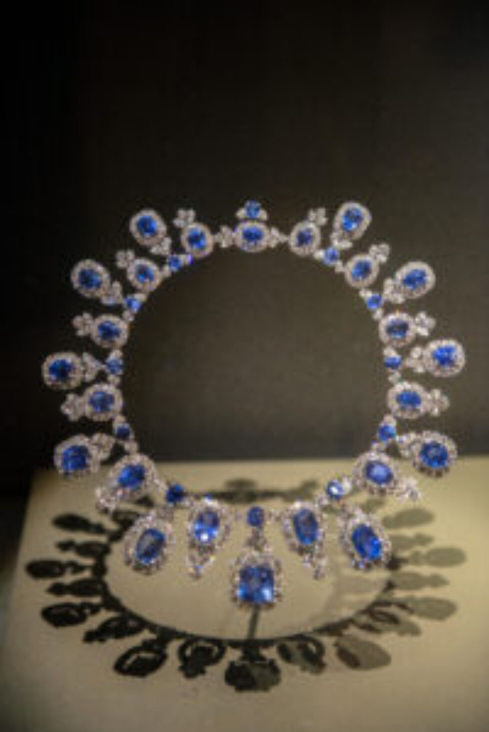 Hall diamond and sapphire necklace, Natural History Museum, Washington, DC, USA (Editorial Usage Only)
