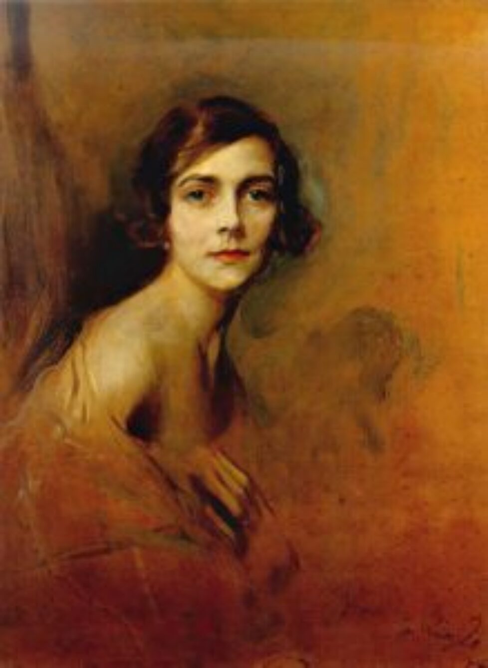 Laszlo FuLop Elek - Lady Louis Mountbatten - Hungarian School - 19th  Century
