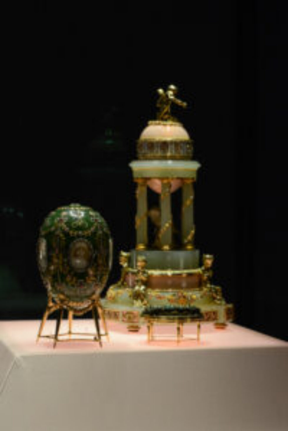 Installation shot of Faberge in London, Romance to Revolution at the V&A, from November 20 to May 8 (18)