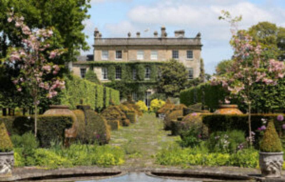General view of the gardens at Highgrove House at the launch for the Coronation Meadows Initiative by the Prince of Wales.