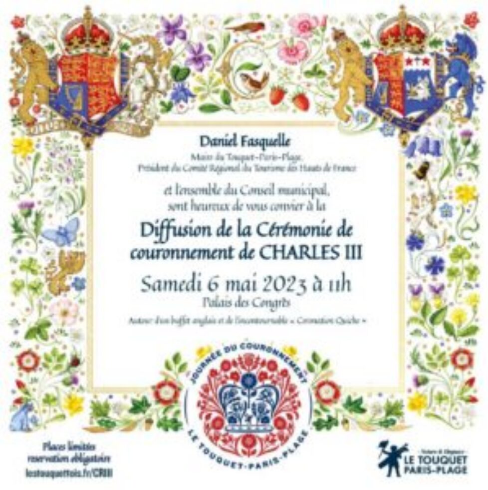 Invitation Retransmission couronnement Charles III