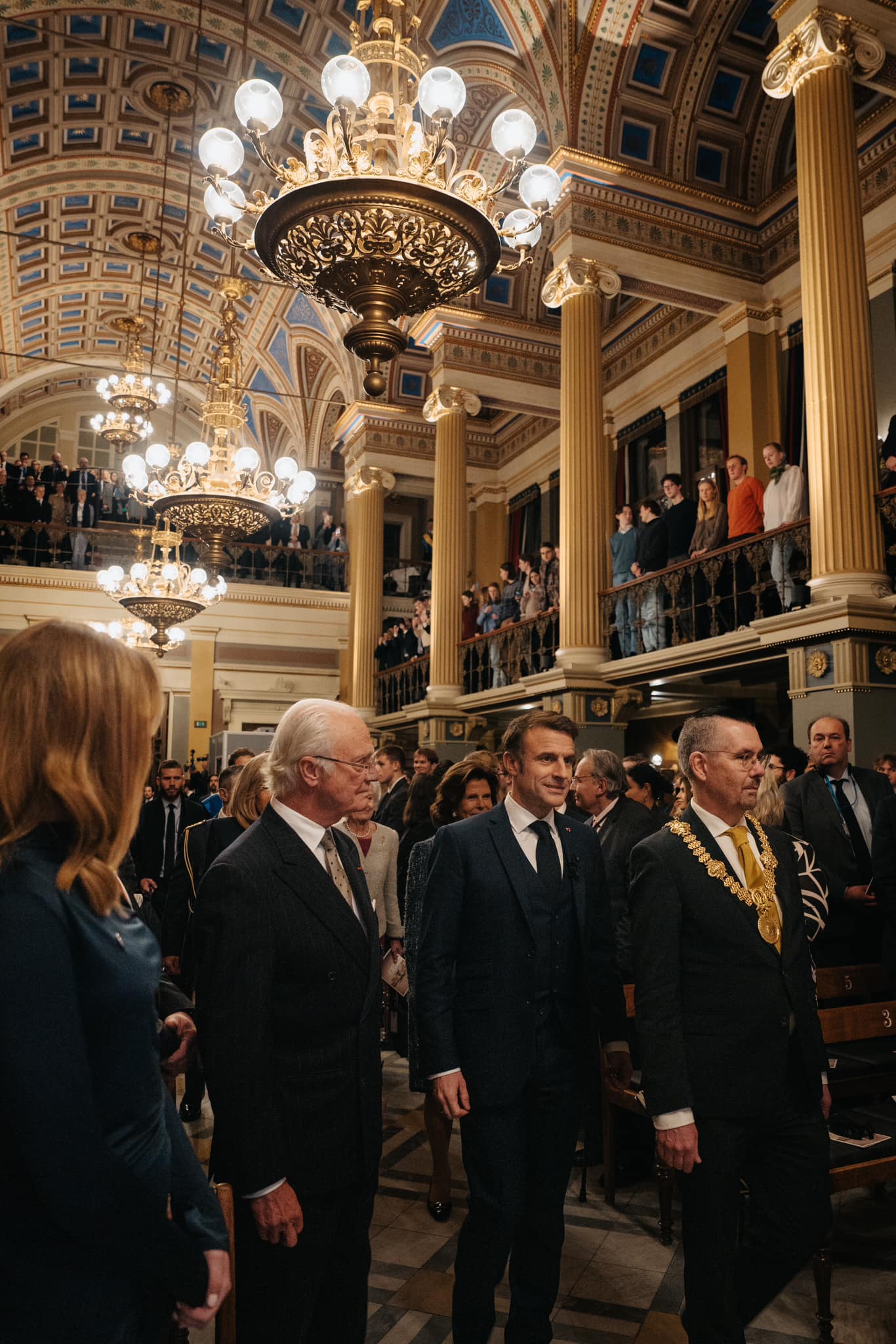 Fin de la visite d’Etat du président Macron à Lund – Noblesse & Royautés