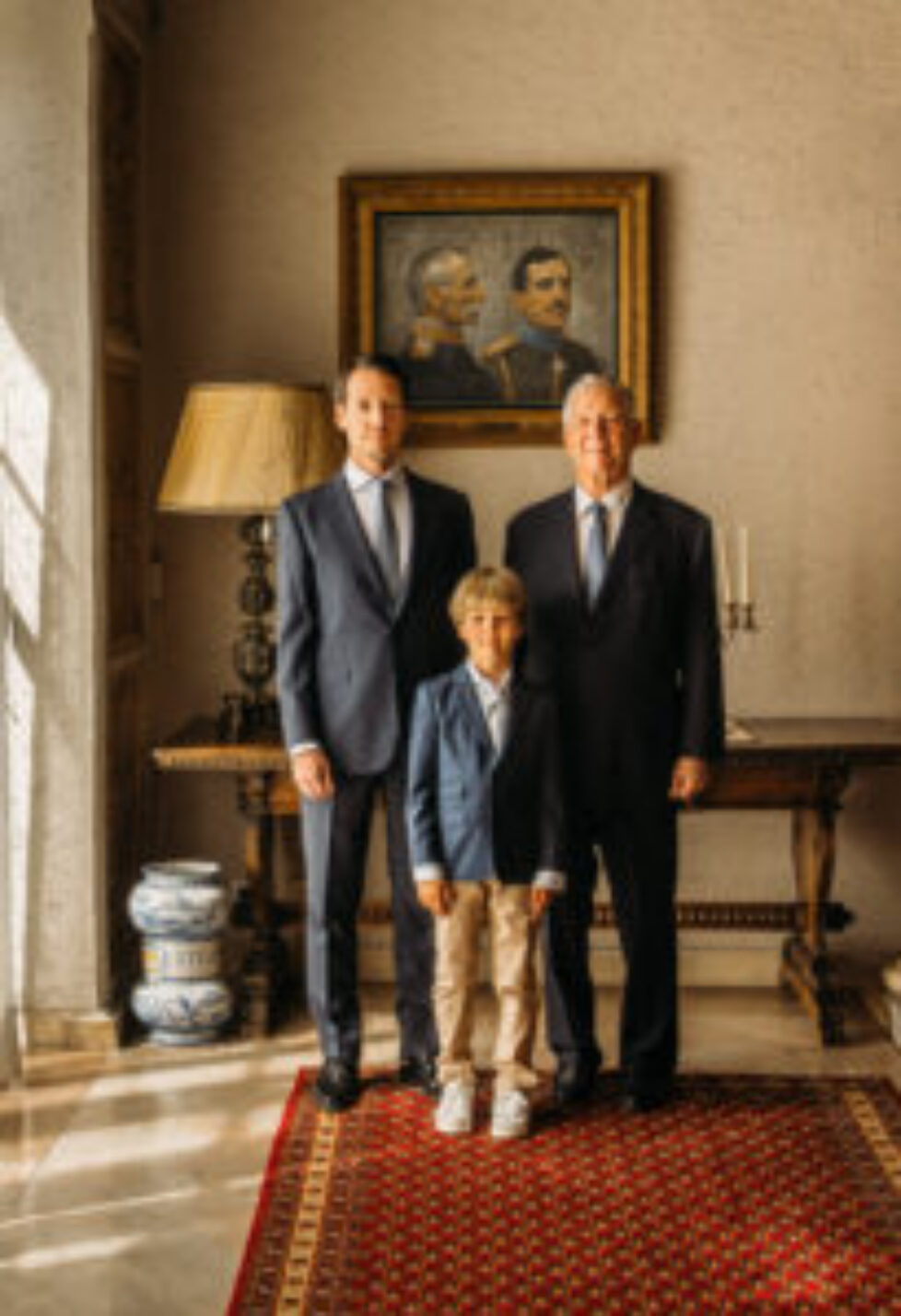 Succession portrait of the Royal family of Serbia