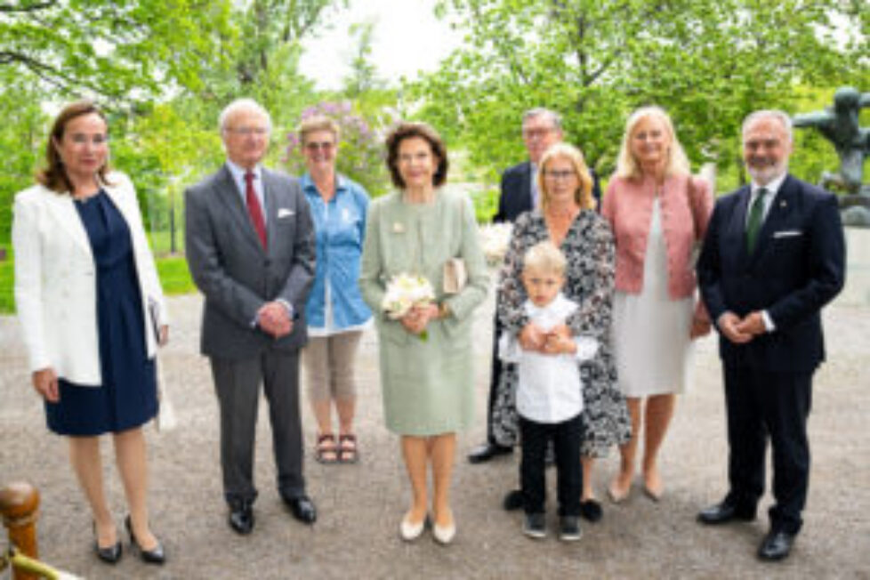 King Carl Gustaf of Queen Silvia attend the ceremonial gathering of the Friends of Waldemarsudde
