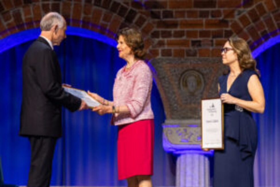 Queen Silvia attends the Stockholm Prize in Criminology award ceremony at Stockholm City Hall