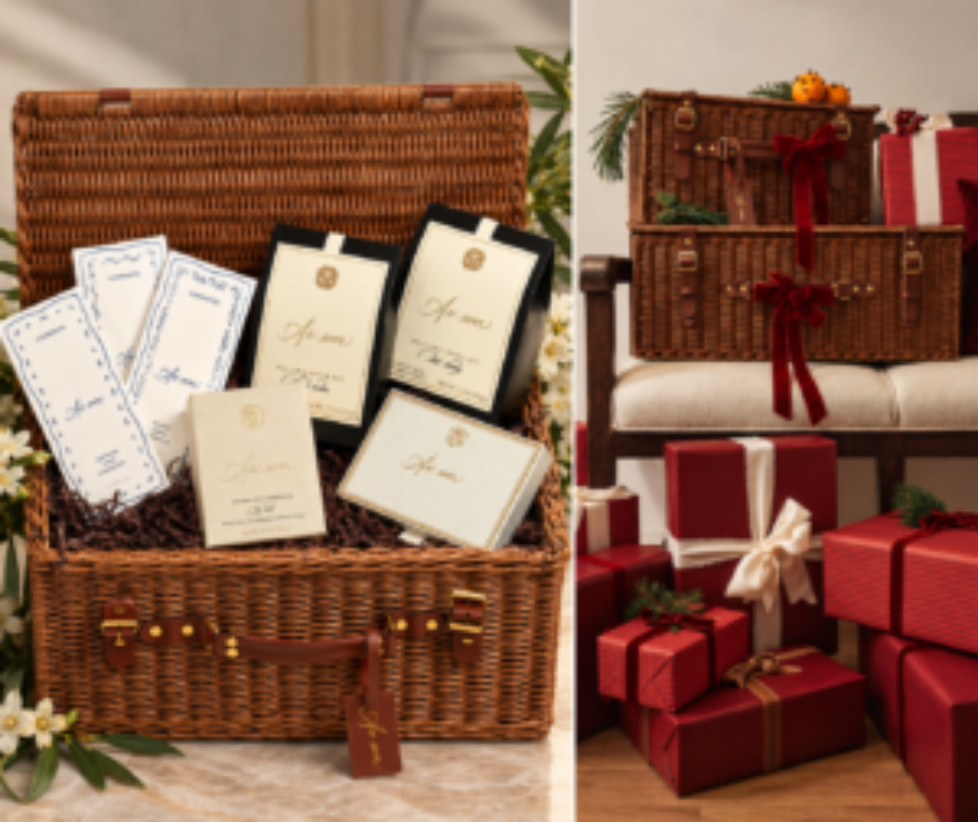 Écrin de cadeaux de Noël raffinés
