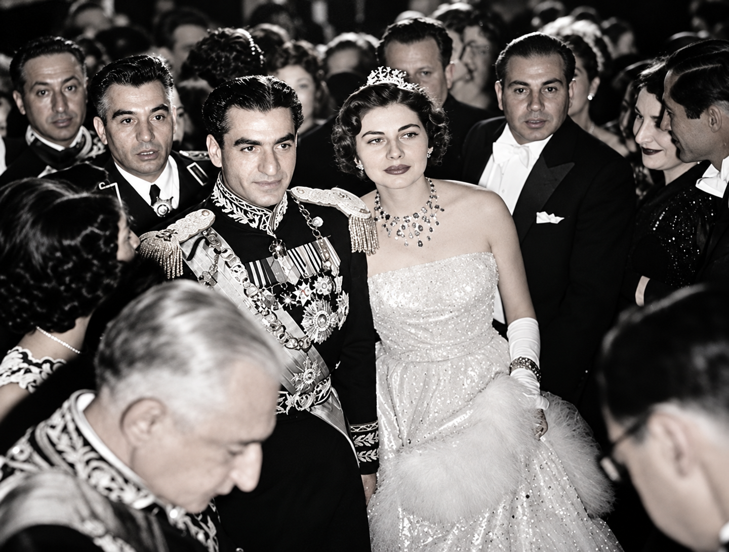 Gala royale en noir et blanc